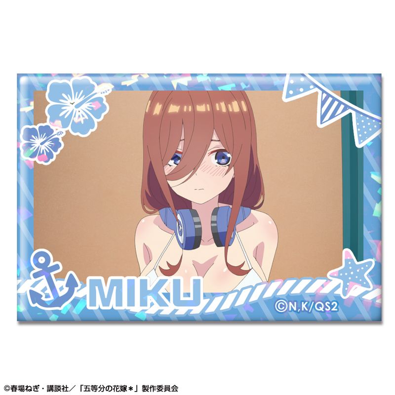 五等分の花嫁 中野三玖 缶バッジ ホログラム仕様 五等分の花嫁*_ホログラム缶バッジ デザイン10(中野三玖/B) | colleize