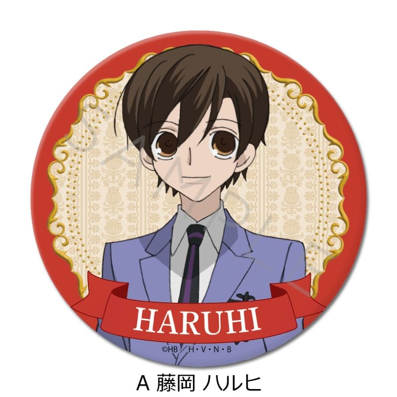 2.桜蘭高校ホスト部 旅 グラフアート 藤岡ハルヒ 缶バッジ 桜蘭高校ホスト部_(75mm)_3way缶バッジ A 藤岡ハルヒ | colleize