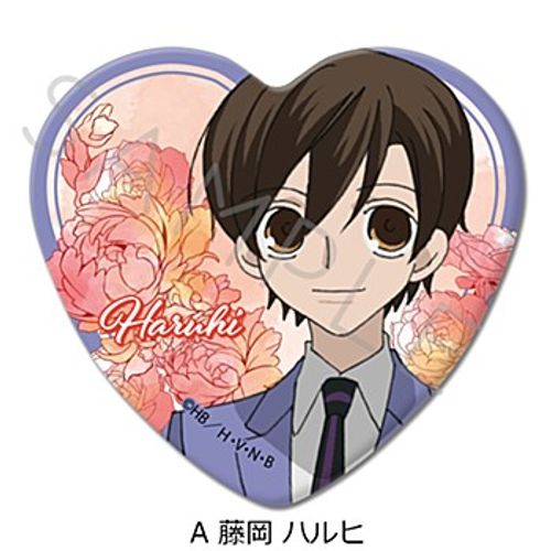 桜蘭高校ホスト部 須王環 藤岡ハルヒ 缶バッジ 桜蘭高校ホスト部_ハート缶バッジ A 藤岡ハルヒ | colleize | マルイ
