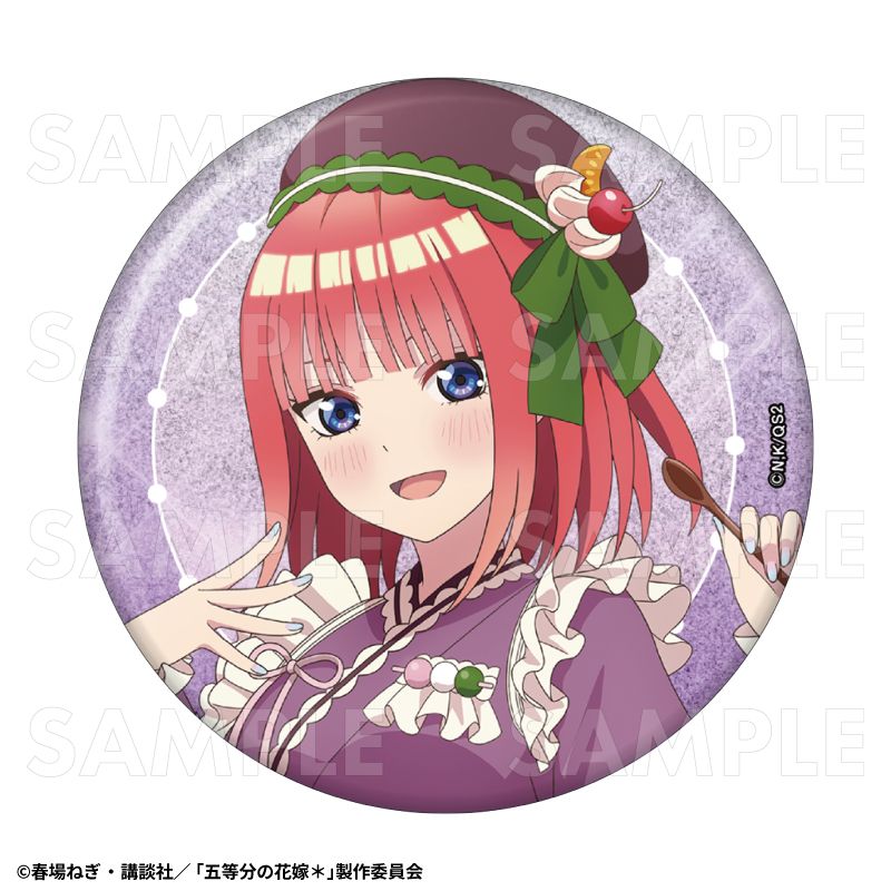 五等分の花嫁*_和パフェドレスVer. 76mmグリッター缶バッジ 中野二乃