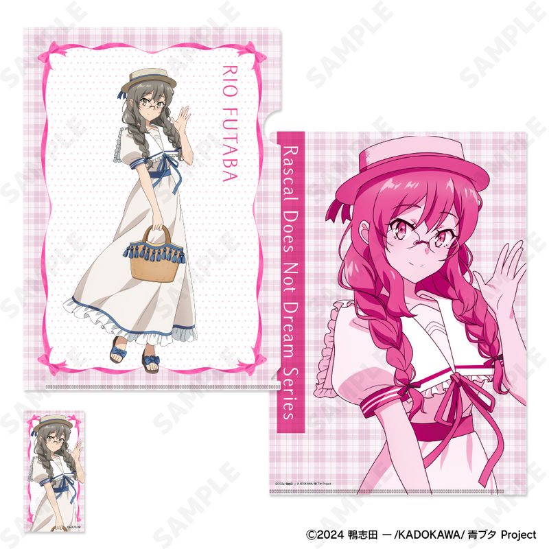 青春ブタ野郎シリーズ_クリアファイル&ステッカーセット 4 双葉理央