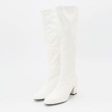 フレグラント(Fragrant)の美脚 ストレッチ ブーツ レディース ロングブーツ フェイクレザー 歩きやすい 痛くない シンプル