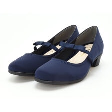 幅広 3E プレーン パンプス ラウンドトゥ レディース フォーマル ゆったり ラクチン シンプル