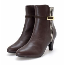 フレグラント(Fragrant)のショートブーツ ベルト キラキラ  アーモンドトゥ シンプル レディース ミドルヒール ハイヒール4