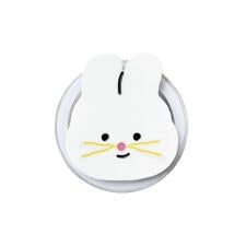 mill and moi(mill and moi)のウサギ ホワイト スマホ グリップ ミルアンドモイ 韓国 推し活