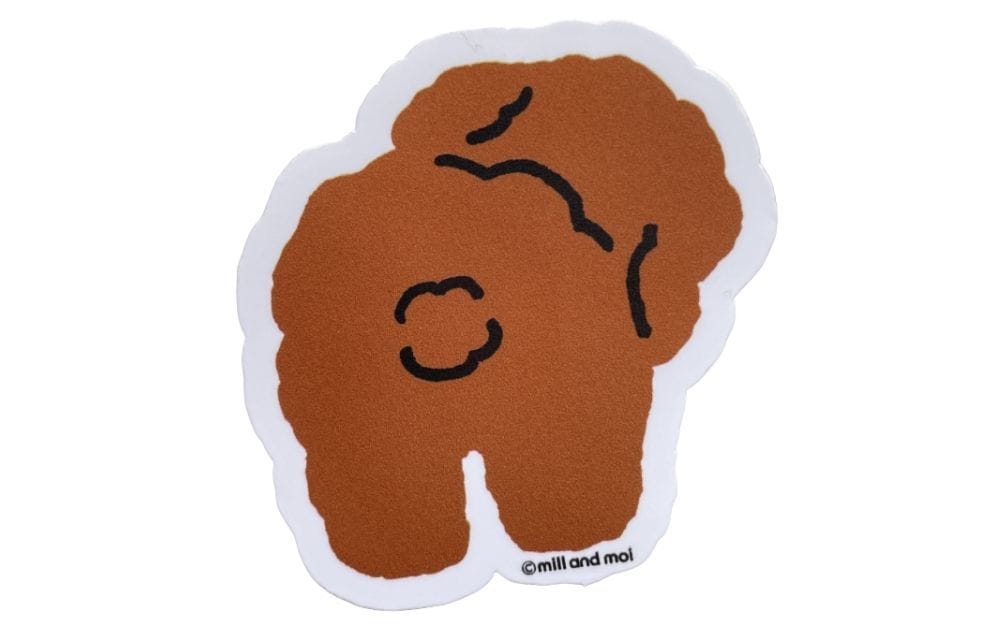 プードル ブラウン ステッカー 1 ミルアンドモイ 韓国 推し活 | mill