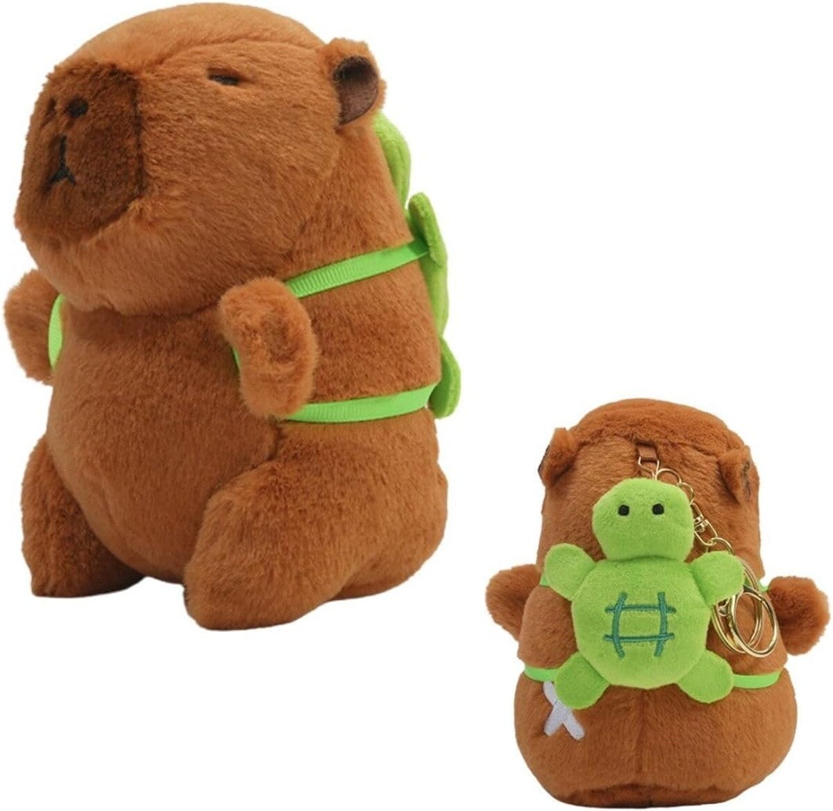 カピバラ ぬいぐるみ スーパー チャビマル カメ 13cm ブラウン 音楽