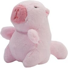 クリアストーン(clearstone)のカピバラ ぬいぐるみ チャビマル サジタリウス しっぽ 13cm ピンク 動作付き