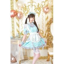 クリアストーン(clearstone)の【ハロウィン】コスプレ えなこ コラボ アニバーサリー メイド ワンピース レディース グリーン