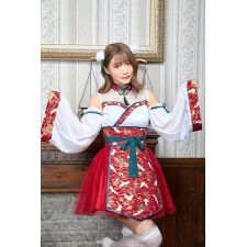 クリアストーン(clearstone)の【ハロウィン】コスプレ 恋衣 和装束 レディース レッド