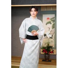 クリアストーン(clearstone)の【ハロウィン】コスプレ 着物 セット 生成り メンズ ホワイト