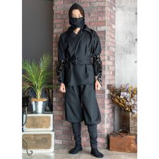 クリアストーン(clearstone)の【ハロウィン】コスプレ メンズ コス 黒忍者 ユニセックス ブラック