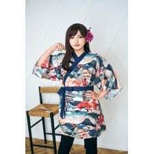 クリアストーン(clearstone)の【ハロウィン】コスプレ 着物 城下町 レディース ネイビー