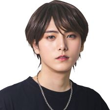 クリアストーン(clearstone)の【ハロウィン】コスプレ ウィッグ メンズ ベーシック ショート ダーク ブラウン