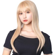 クリアストーン(clearstone)の【ハロウィン】コスプレ ウィッグ レディース ストレート ロング ミルク ゴールド