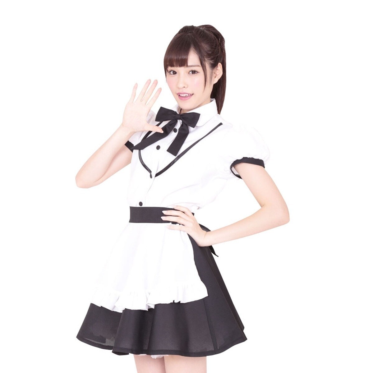 コスプレ 】 A&T Collection ウェイトレス 制服 ホワイト ブラック M