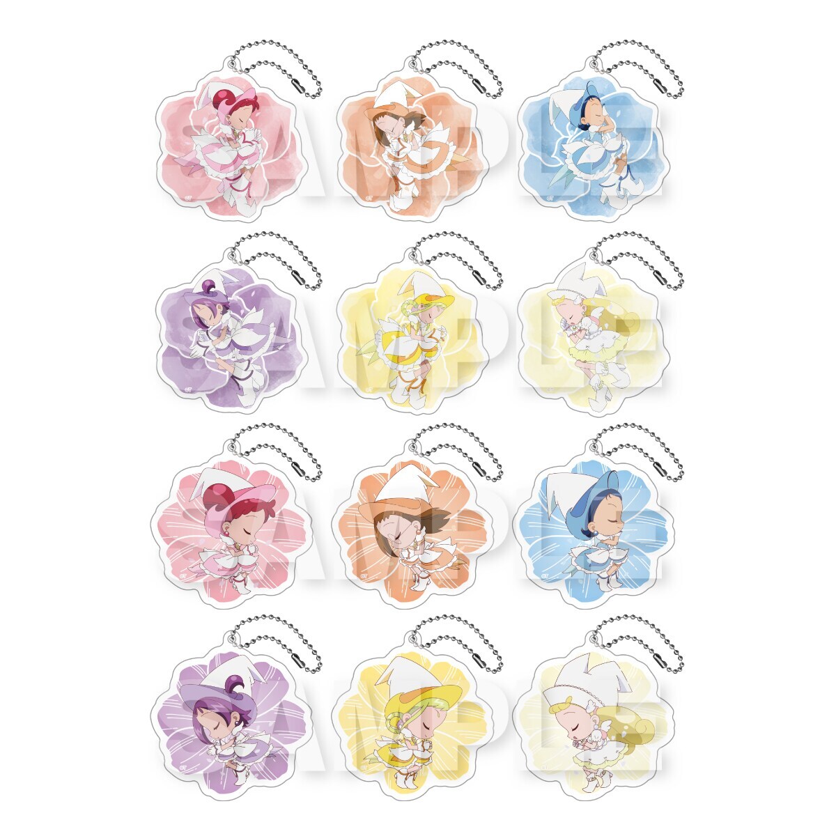 おジャ魔女どれみ 水彩タッチ アート アクリルキーホルダー おジャ魔女どれみ』水彩タッチアートをデザインした新グッズや