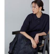 ミラノリブ衿付きプルオーバー