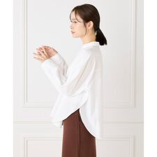 《大きいサイズ》バンドカラーシャツ