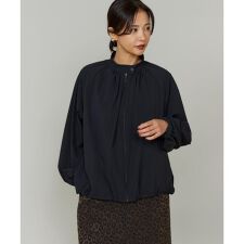 《大きいサイズ》ギャザーショートブルゾン