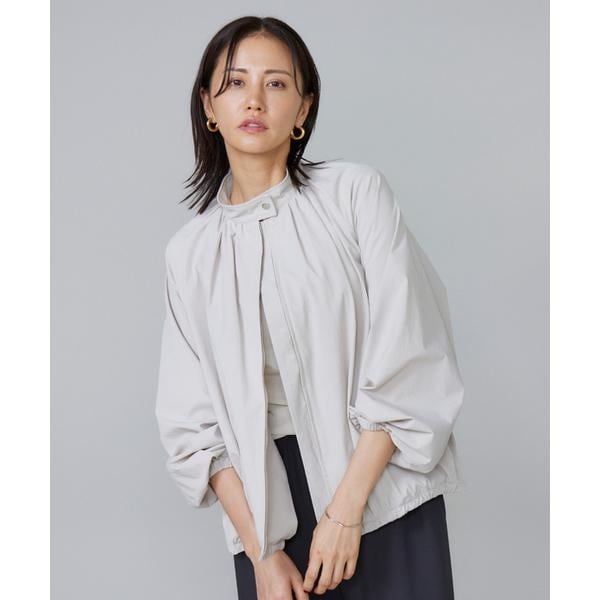 今季 SALON adam et ropé アダムエロペ リネンツイルブルゾン