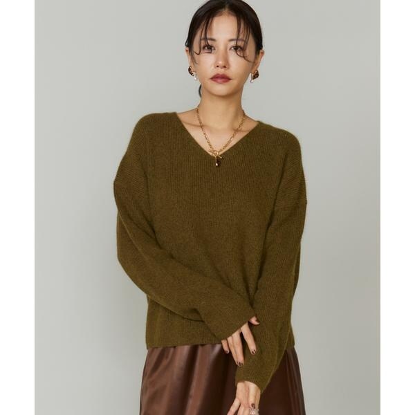 ルスーク（Le Souk）/スパンコールVネックニットプルオーバー スパンコールVネックニットプルオーバー | ルスーク(Le Souk) | マルイ