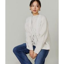 アルパカブレンドＶネックカーディガン