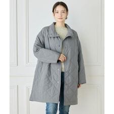 《大きいサイズ》中綿キルティングスタンドコート《LIMONTA EAST》