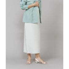 《大きいサイズ》ニットツイードAラインスカート