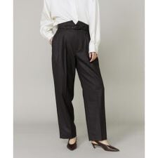 ハイウエストベルト付きパンツ