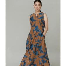 花柄ジャガードワンピース