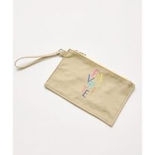 《RAINBOW COLLECTION》刺繍ロゴキャンバスポーチ