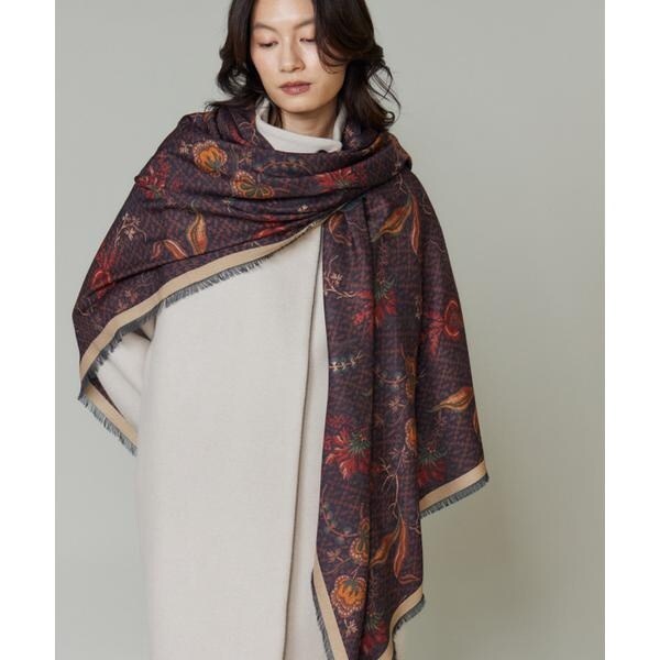Large Demi Scarf 大判スカーフ《Tapis Noir》 | フェイバリット