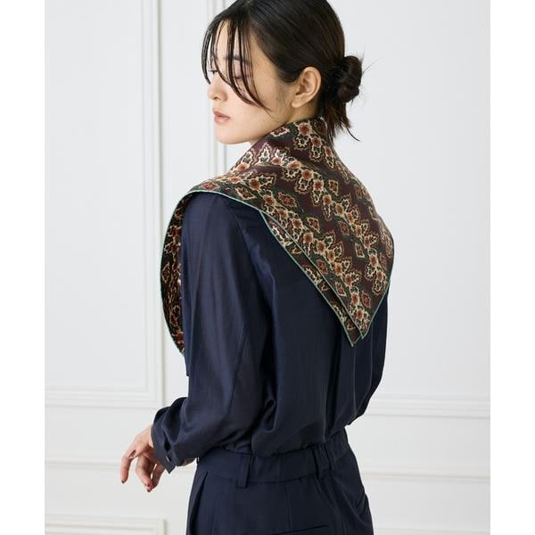 [�}���C]Small Classical Dara Scarf �X�J�[�t�sTapis Noir�t/�t�F�C�o���b�g �X�L�i���m�iFAVORITE SUKINAMONO�j �u���E��