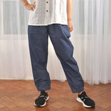 カラック(Colork)のColork カラック シャンブレーデニム 裾ゴムゆるっとパンツ