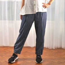 カラック(Colork)のColork カラック シャンブレーデニム 裾ゴムゆるっとパンツ