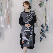 スカラー(ScoLar)のScoLar スカラー 不思議な街柄タック入りワンピース