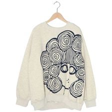 ScoLar スカラー スカラーちゃん裏起毛 BIGプリントプルオーバー