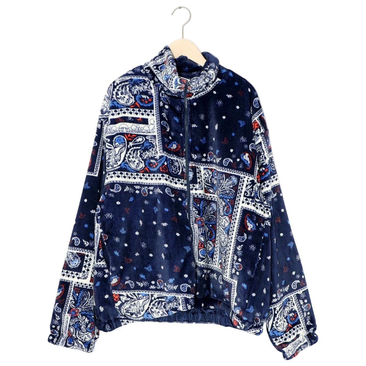 ScoLar スカラー ネコ刺繍ボア×デニム異素材切替ブルゾン | スカラー