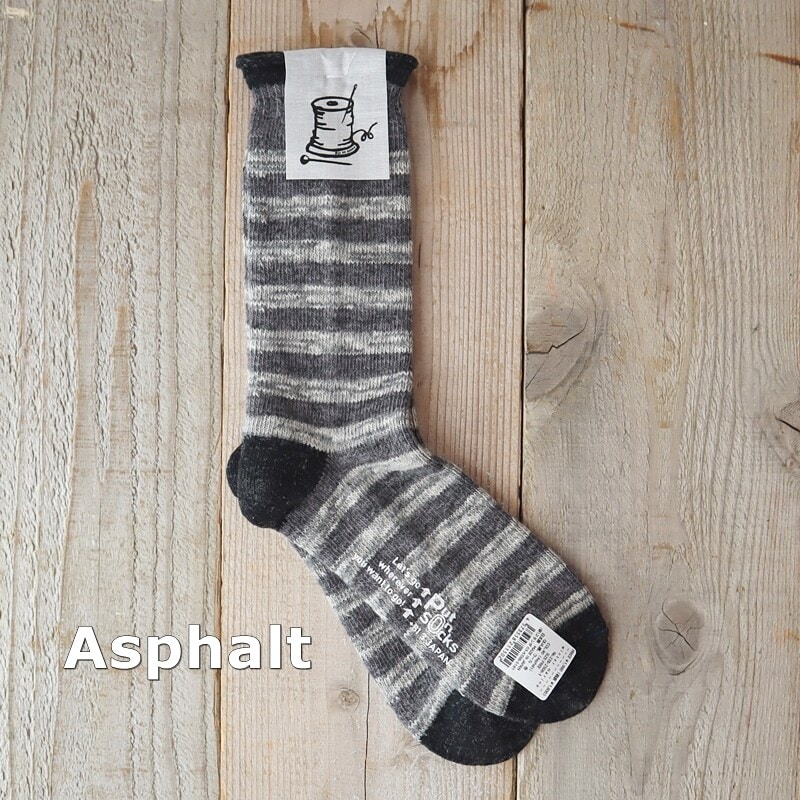 [�}���C]Put on socks �v�b�g�I���\�b�N�X Winter marine �����E�[���{�[�_�[�\�b�N�X/�v�b�g �I�� �\�b�N�X�iPot on socks�j Asphalt