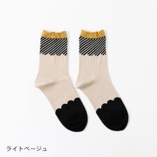 フレンチブル(French bull)のFrench Bull フレンチブル No.11-24261 ビスキュイソックス レトロ柄