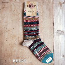 CHUP チュプ COTSWOLDS コッツウォルズ フェアアイル柄ソックス