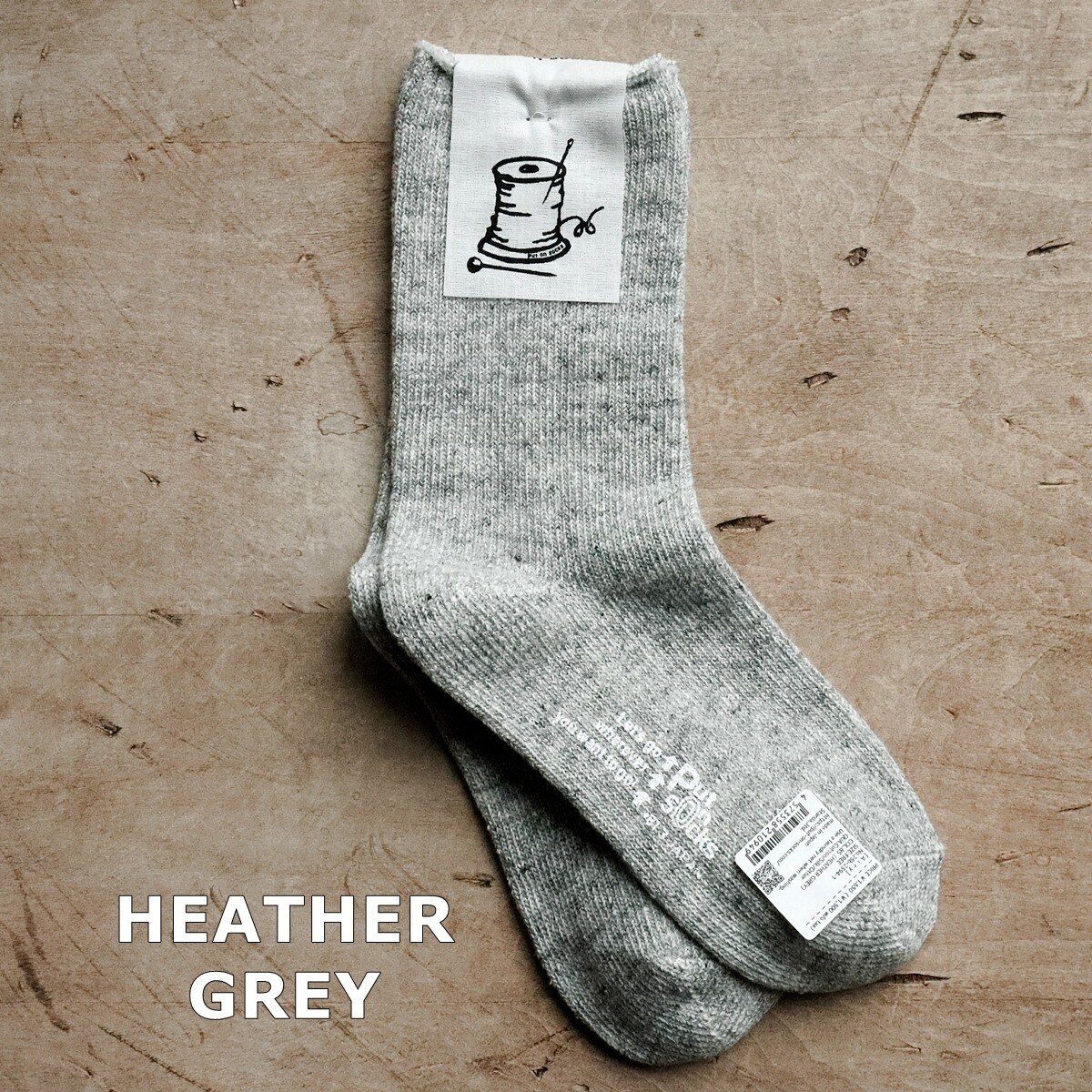 [�}���C]Put on socks �v�b�g�I���\�b�N�X Airy �G�A���[ �V���N�R�b�g���\�b�N�X/�v�b�g �I�� �\�b�N�X�iPot on socks�j HEATHER GREY