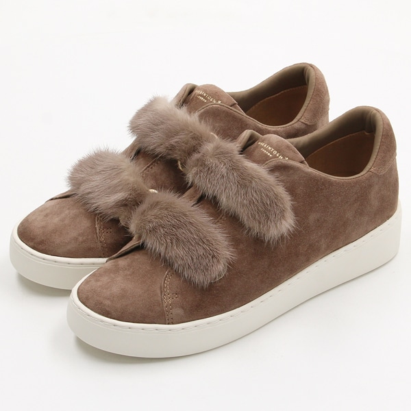 マッキントッシュ　フィロソフィー◆ファー付　スニーカー　白 マッキントッシュ フィロソフィー MACKINTOSH PHILOSOPHY ファー