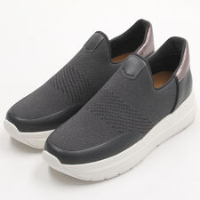 厚底ニットスリッポンスニーカー