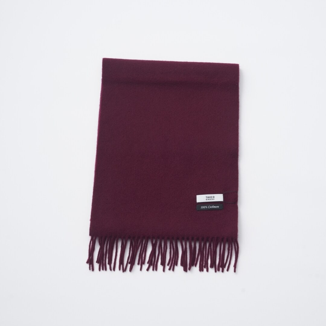 【マフラー】タケオキクチ｜カシミヤ スフレ ソリッド