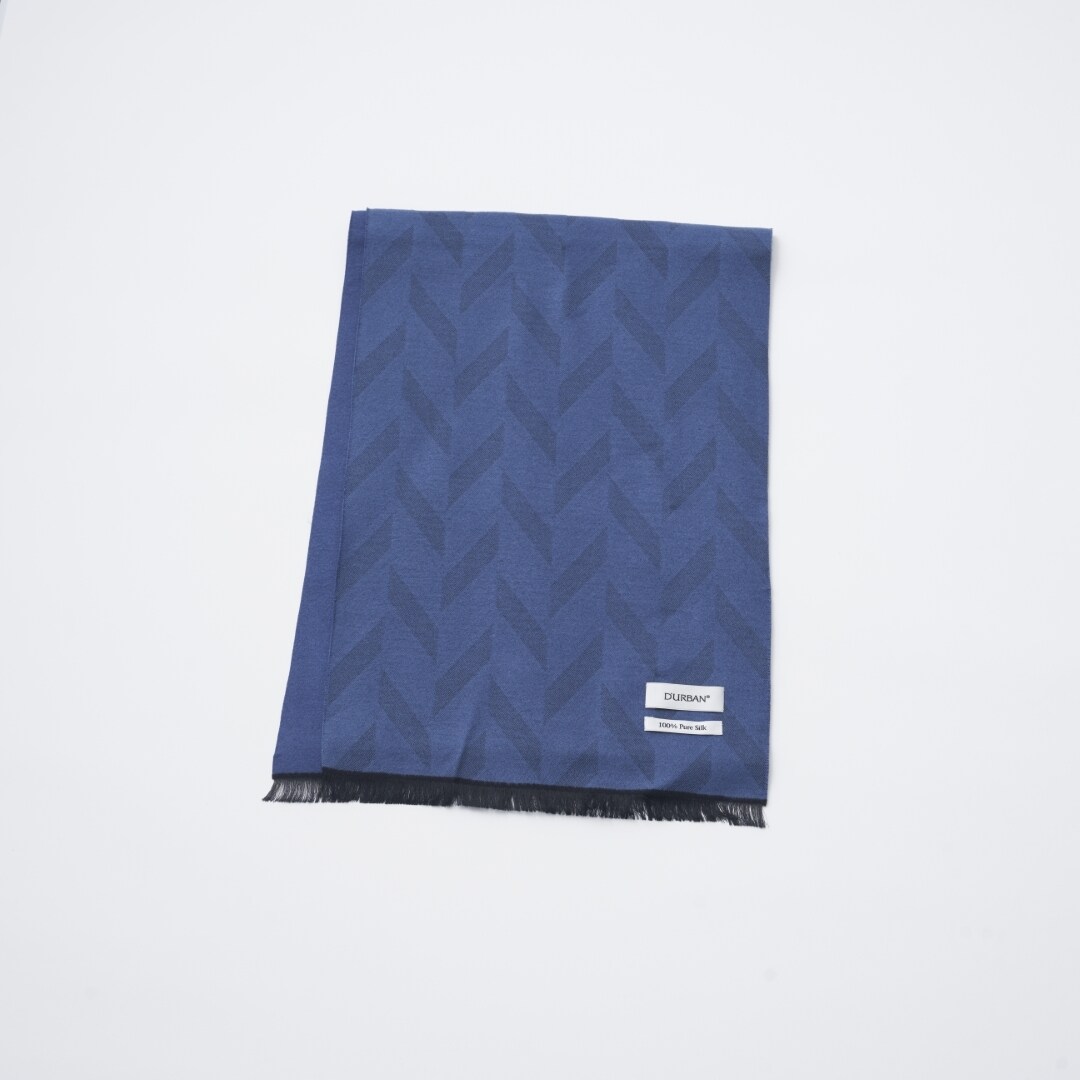 マフラー】ダーバン｜シルク ソリッド/ヘリンボン リバーシブル