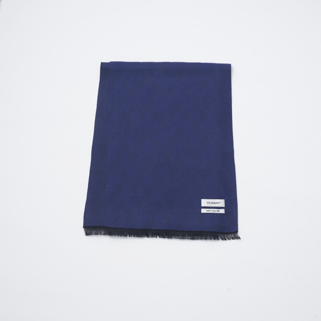 マフラー】ダーバン｜シルク ソリッド/ヘリンボン リバーシブル