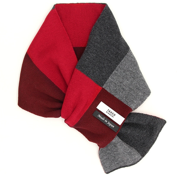 洗えるメリノウール混】ストライプ マフラー | タケオキクチ(TAKEO