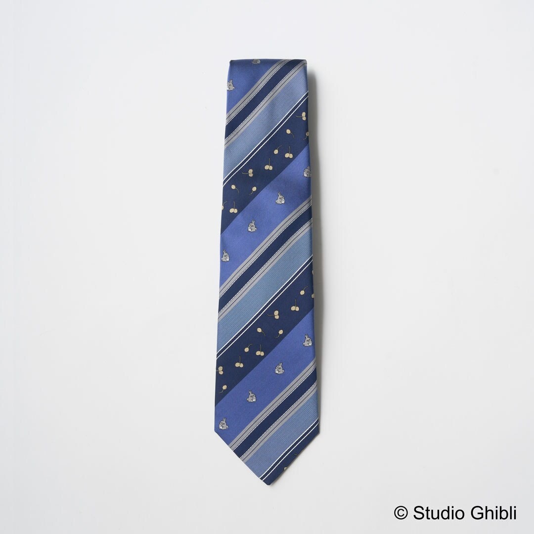 【ネクタイ】スタジオジブリ となりのトトロ｜木の実ストライプ